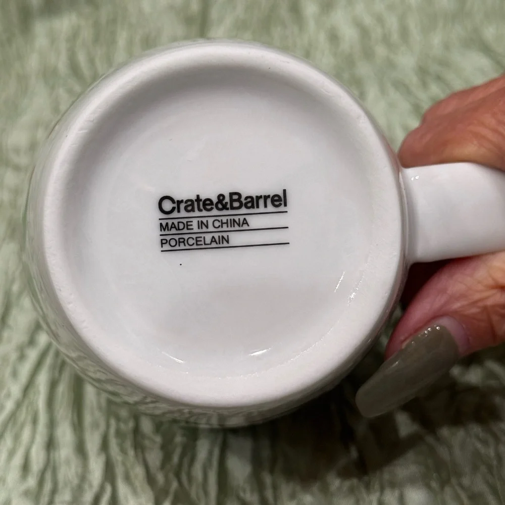 Crate&Barrel Festive Elf Coffee Mug